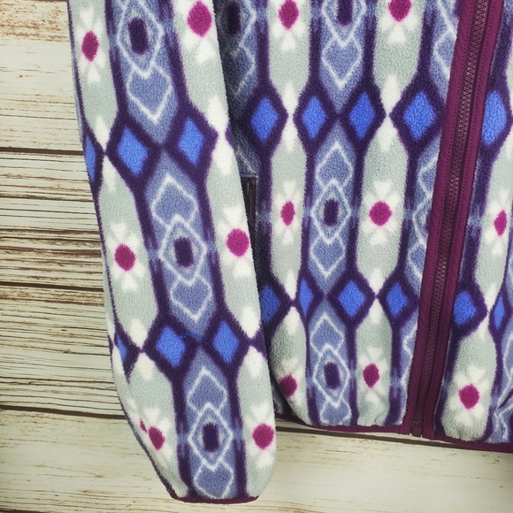 Patagonia Synchilla Womens Small Blue Pine Patch: Lupine Snap-T Hooded Jacket - Picture 7 of 13